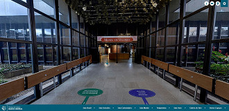 Saguão de entrada ao Museu de Valores do BC. Créditos: Reprodução/Banco Central