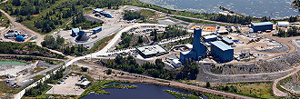 Imagem aérea da Mina de Totten, em Sudbury no Canadá. Créditos: Divulgação/Vale
