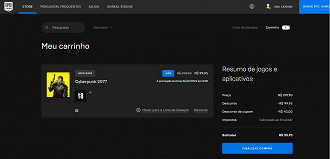 Epic Games aplica descontos de até 75% em vários jogos e também dá cupom automático de R$ 40. - Reprodução.