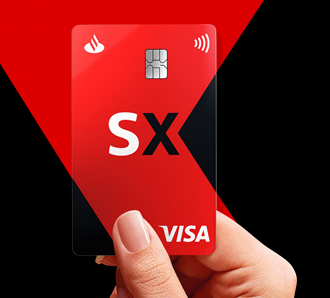Design do Cartão SX do Santander. - Créditos: Reprodução.