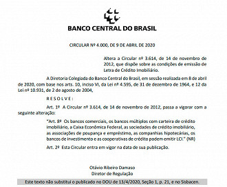 BACEN divulga normativa e libera emissão de LCI em Cooperativas como Sicredi e Sicoob