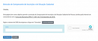 Site permite consultar CNPJ de uma empresa pela internet e grátis - Reprodução/Receita Federal