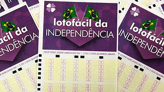 Cartelinha da Lotofácil da Independência. Créditos: Divulgação