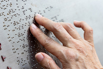 Sistema de leitura e escrita em Braille. Créditos: Divulgação