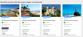 Promoção de Páscoa: Latam está dando descontos acima de R$ 127 para combos de passagem e hotel - Créditos: Reprodução