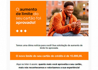 Banco Inter aumenta limite do cartão de clientes