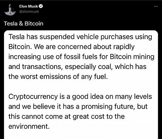 Post feito por Elon Musk nessa quarta-feira, 12 de maio. Créditos: Reprodução/Elon Musk/Twitter