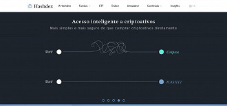 Informações divulgadas no site explicam algumas das vantagens do ETF. Créditos: Reprodução/Hashdex