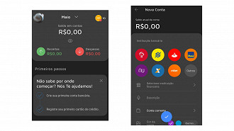 Funcionalidades do app Mobills. Créditos: Reprodução/Mobills