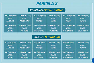 Auxílio Emergencial - novo calendário da terceira parcela — Foto: Reprodução/Ministério da Cidadania